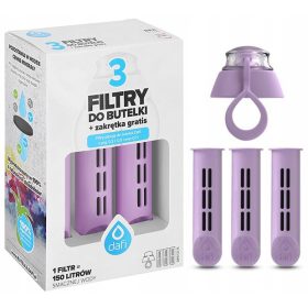  Filter za steklenice DAFI (3 kom.) + JAGODA pokrov