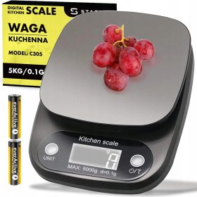  Stazer 08142 kuhinjska tehtnica srebrna/siva 5 kg