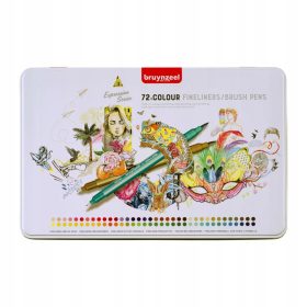 BRUYNZEEL Komplet 72 markerjev s čopičem