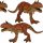 DINOZAVR KARNOTAURUS S PREMIKALNIMI TAČKAMI