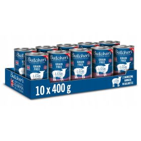   Mokra pasja hrana za pse s koščki jagnjetine v želeju, 10 kosov x 400g