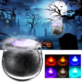   Halloween LED Megleni Generator Čarovniškega Kotla Arhatreya 11 cm