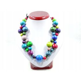 Lesene perle Nastavljiva ogrlica TROPIČNA ČAROBNA