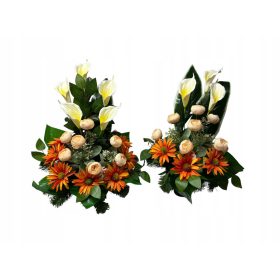 Večbarvna dekoracija za grobove, 55 cm