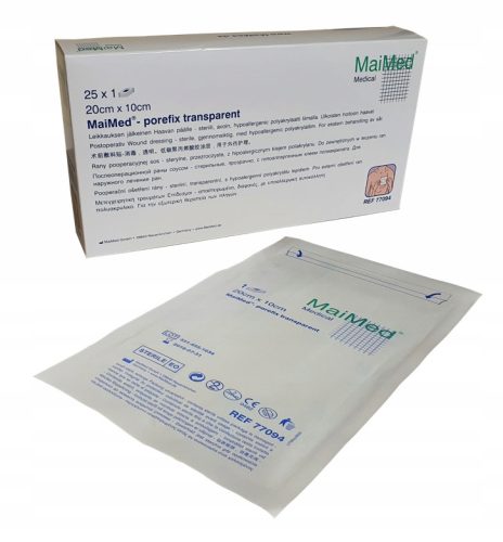 Prozoren Sterilni Opatrunek Porefix Transparent Steril 20x10 cm (25 kosov)