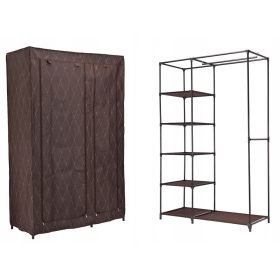   Garderoba VITTO KAJA RJAVA 110 x 175 x 45 cm | Tekstilna omara zložljiva za obešalnike

V garderobi "Vitto Kaja" boste našli popolno rešitev za shranjevanje vaših oblačil in dodatkov. Ta čudovita gard