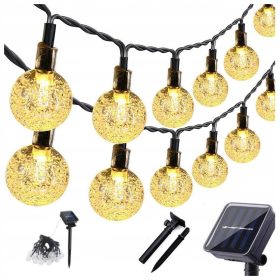 Sonce Girlanda Vrtna Luči 6M 40 LED Toplo