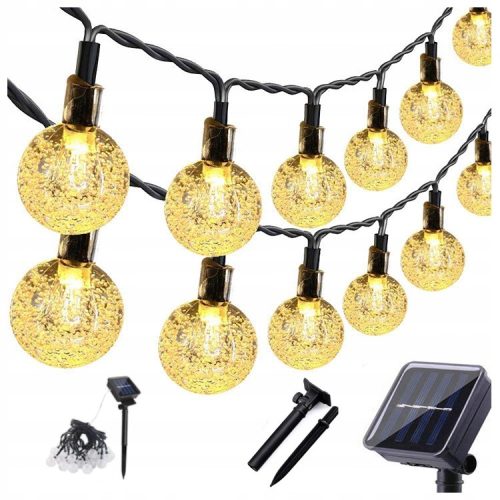 Sonce Girlanda Vrtna Luči 6M 40 LED Toplo