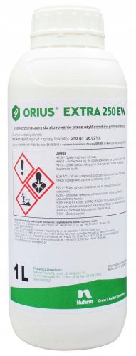 ORIUS EXTRA 250 EW Fungicid za zaščito pšenice, ječmena in oljne ogrščice