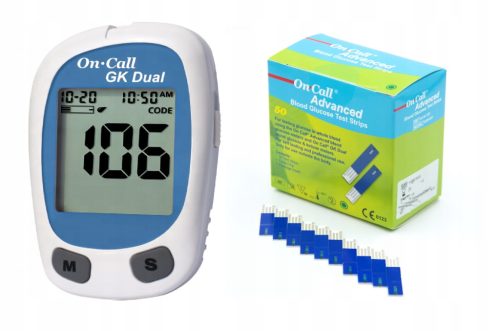 On Call® GK Dual Merilnik Glukoze in Ketonov v Krvi - Komplet