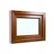 PVC okno 70 x 40 z nagibno funkcijo v zlati hrast barvi