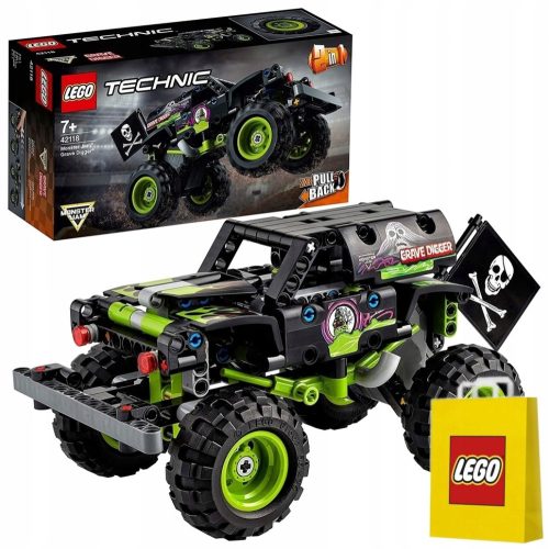 LEGO Technic Kopač grobov Monster Jam 42118 + LEGO papirnata vrečka