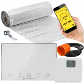    Mission Air KOMPLET GRELNE PODLOGE za MAL-160W/m² 6m² WiFi panele