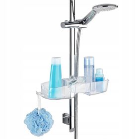  Viseča kopalniška polica Wenko Caddy 8x36 cm, prozorna