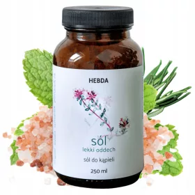   Lagodni dih sol za kopel Klaudyna Hebda Nature Lekki Oddech 250 ml z eteričnimi olji