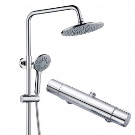   Tuš Premium termostatski stebriček za deževni tuš 225 MM KROM