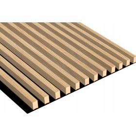   Dekorativne stenske lamele iz naravnega hrastovega lesa 12 kosov panel