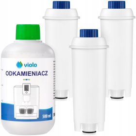    1x 500 ml ODSTRANJEVANJE KAMNECA DELONGHI espresso aparat 3x FILTER