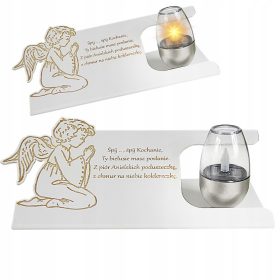 Lampa za grobove solarni znicz srce LED 12 x 20 x 13 cm