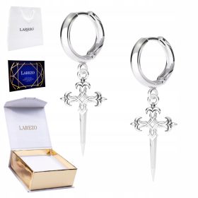    Čudoviti uhani iz srebra 925, križi, bodala, meči, meči, križi, bodala