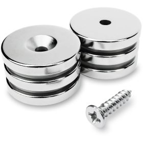 Magneti Sensei Neodym 25x4 mm 9 kg - Set 6 kosov