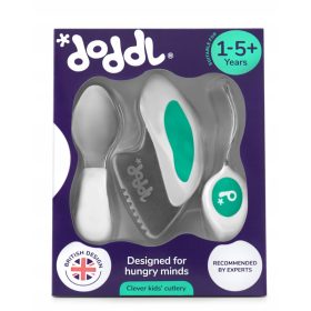 Otroski jedilni pribor iz nerjavečega jekla Doddl Green