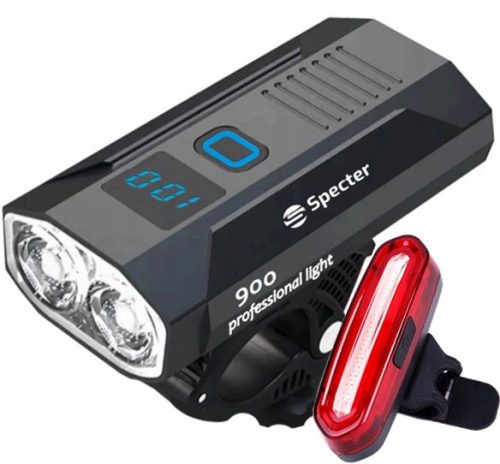 Kolesarska luč Spectre 900 lm USB + Kolesarska luč Spectre YQ-Y19 120 lm baterija