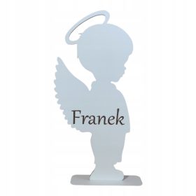 Angelov okras s personaliziranim graverjem za prvo obhajilo