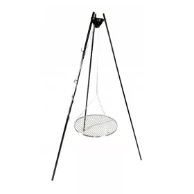    Stojalo za vrtni žar iz nerjavečega jekla, premer rešetke 70 cm INOX
