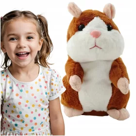 Plišasta igrača govoreči hrček 3055C 15cm