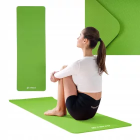 Podloga za vadbo Trexo 183 cm x 61 cm zelena