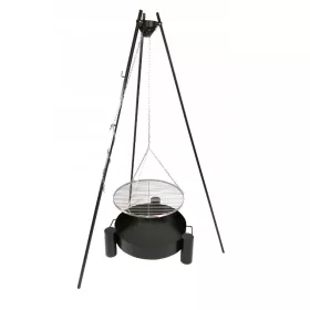  Tripod Vrtni Žar INOX Rešetka 60cm Kamin fi 60