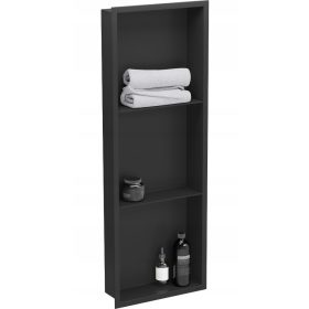   MEXEN X-WALL-R POLICA ZA OBLIKOVANJE NOTRANJOSTI S KOŽUHOM IN POLICO 90x30 ČRNA