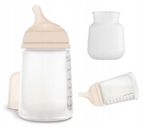 Steklenička za hranjenje Suavinex 180 ml prozorna