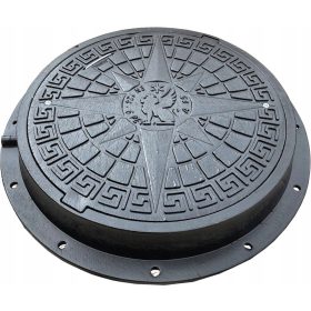 Okrogla loputa za greznico Babylonplast 80 cm x 80 cm