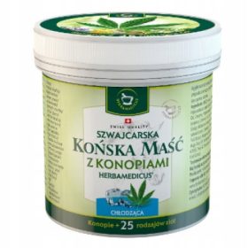 Konjsko hladilno mazilo Herbamedicus s konopljo - 250 ml