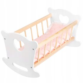 DREVO ZIBELKA ZA PUNČKE KINDERPLAY Postelja za punčke