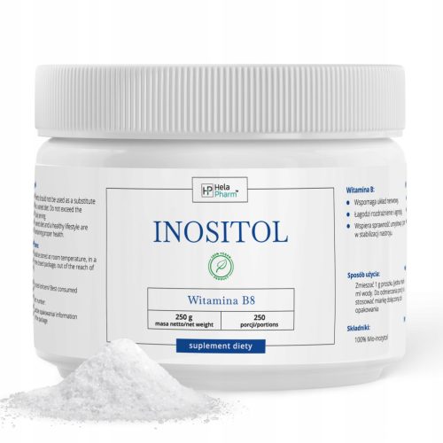 Inozitol 100% v prahu 1000 mg, Vitamin B8, 250g - Podpira živčni sistem, brez GMO