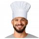 Gastronomska kuharska kapa Bela Chef, univerzalna velikost