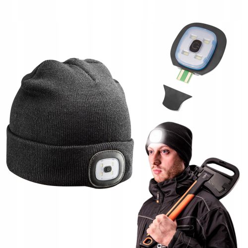 Zimska kapa z LED lučjo NEO TOOLS 81-621 univerzalna velikost