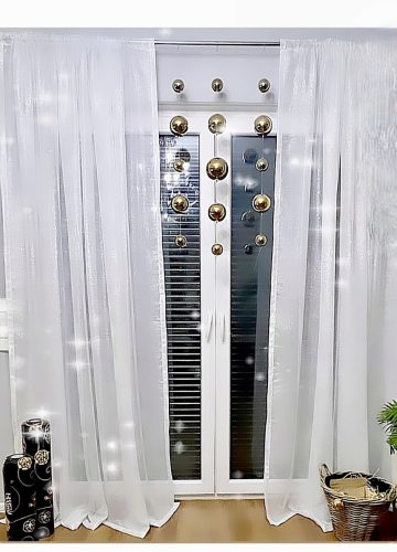 Elegantna zavesa iz batista 500 cm x 220