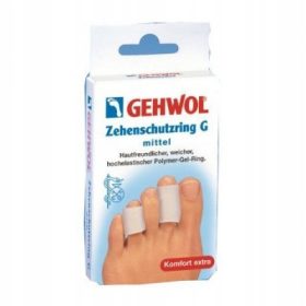  Dnevna in nočna prevleka Gehwol zaščitni prstan, srednje velikosti, bela, 2 kosa