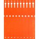 Tyvek etikete 12,7x220mm 2500 kosov oranžne