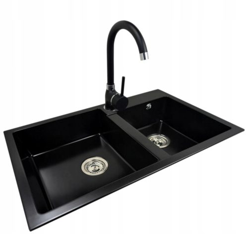Granitno korito Casabe World SOFI z dvema koritoma - Mercury CW
