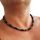 MEN'S HEMATITE TIGER'S EYE ONYX NECKLACE 42cm