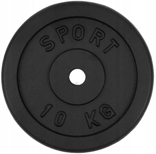 Litoželezna obremenitvena plošča 10kg, premer odprtine 28mm