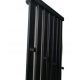 Vrhunski vodni kopalniški radiator Dragon 824 W 570 x 1200 mm - Bela, Črna, Siva