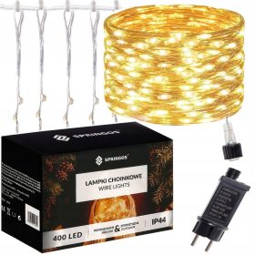 Springos LED lučke za božično drevo 400 diod 3x2m