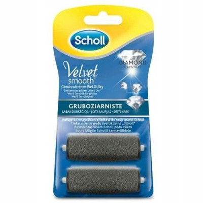 Zamenljive vrtljive glave za grobo zrnato nego stopal Scholl Velvet Smooth