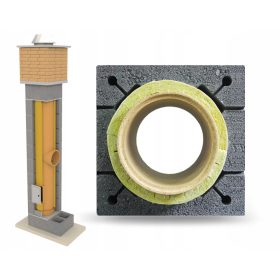   Keramični sistem Dimnik 5 m K 200 BKU PREMIUM UNIVERZALNI KOMIN ZA VSE VRSTE OGNJIŠČ